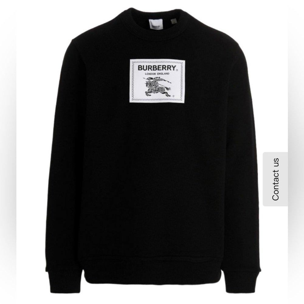 Burberry Black Crewneck Sweater for Men
